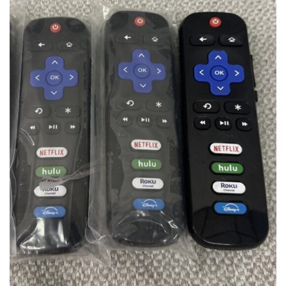 NEW-3PK-Replacement  Roku TV Remote Control With NETFLIX HULU ROKU - Picture 1 of 2